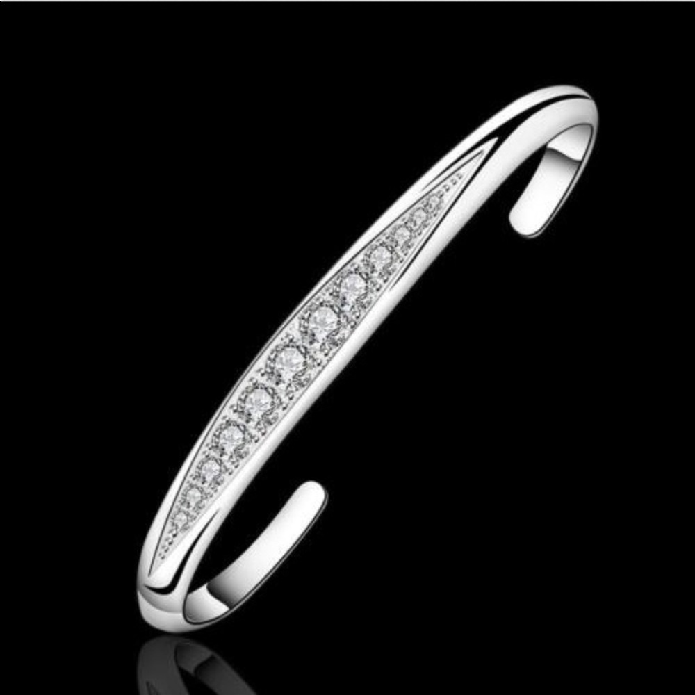 Crystal Cuff Bangle Bracelet
